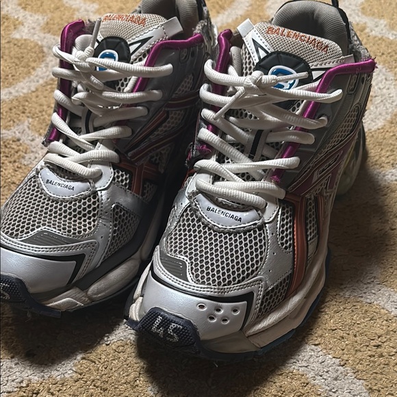 Balenciaga White and Purple Athletic Shoes - Picture 1 of 6
